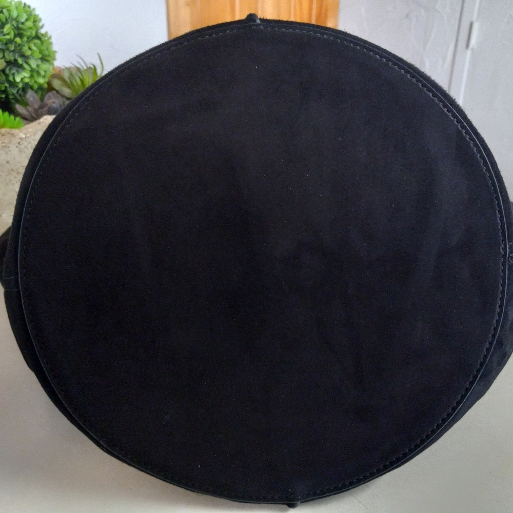J.McLaughlin Large, Black Suede Sanne Top Handle Tote - Picture 11 of 16